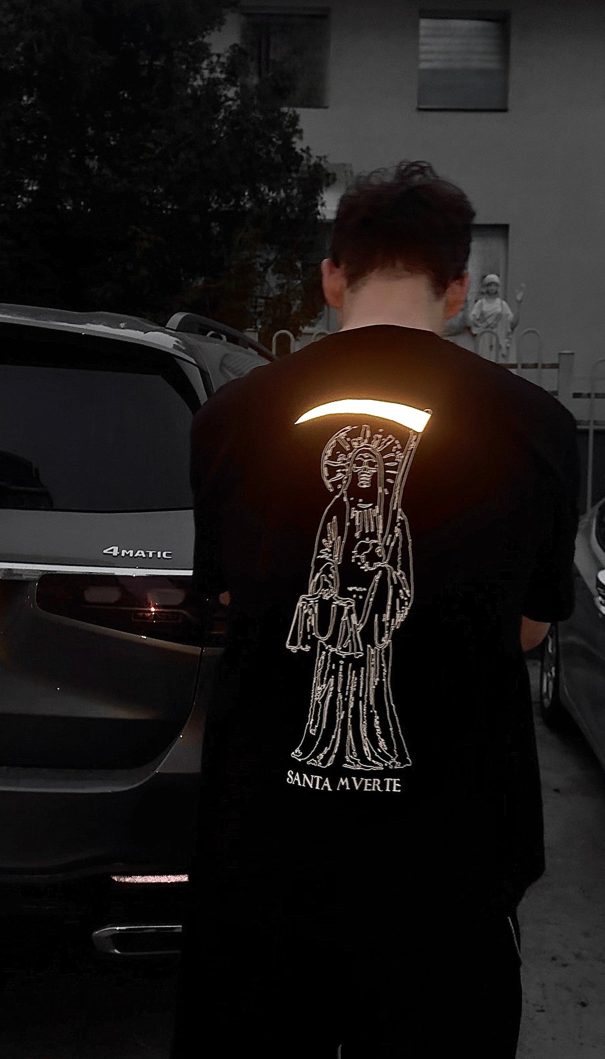 «SANTA MUERTE» REFLECTIVE T-SHIRT