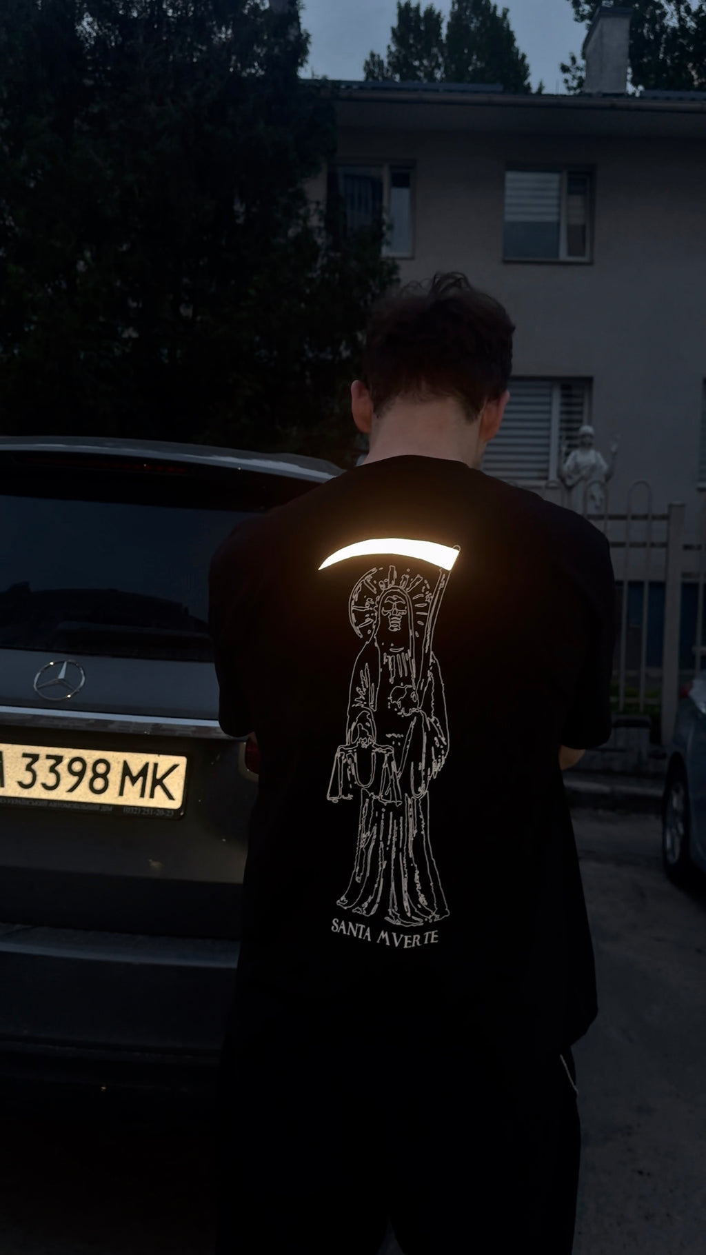 «SANTA MUERTE» REFLECTIVE T-SHIRT