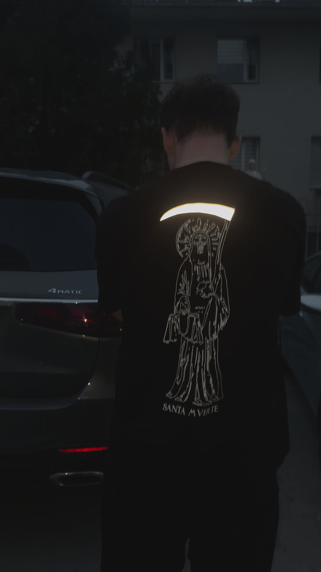 «SANTA MUERTE» REFLECTIVE T-SHIRT