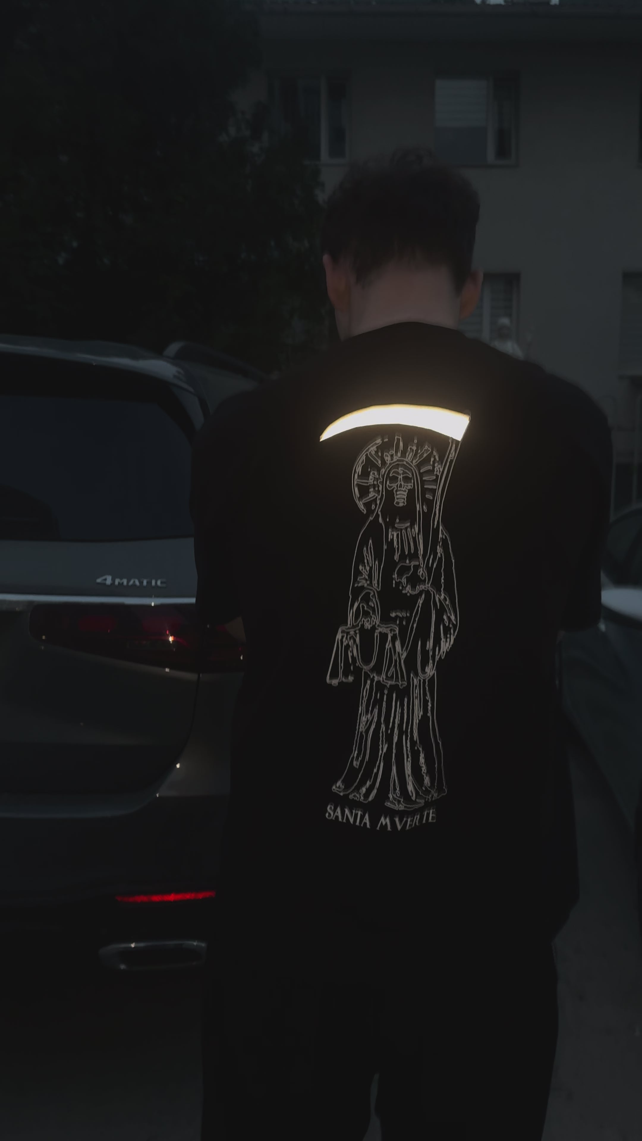 «SANTA MUERTE» REFLECTIVE T-SHIRT